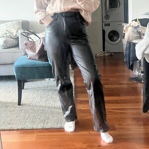 Abercrombie Vegan Leather 90s Relaxed Pant